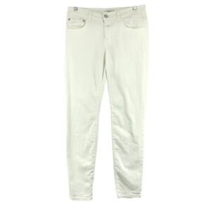 Closed Denim Women Size 28 Jeans Baker Slim Crop Stretch White Cotton Italy Made